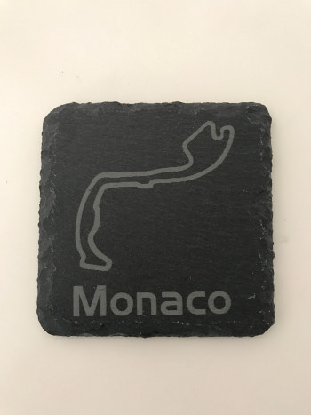 Set of 6 Monaco slate coasters